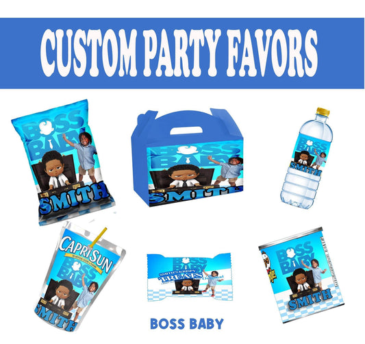 Boss baby party favors